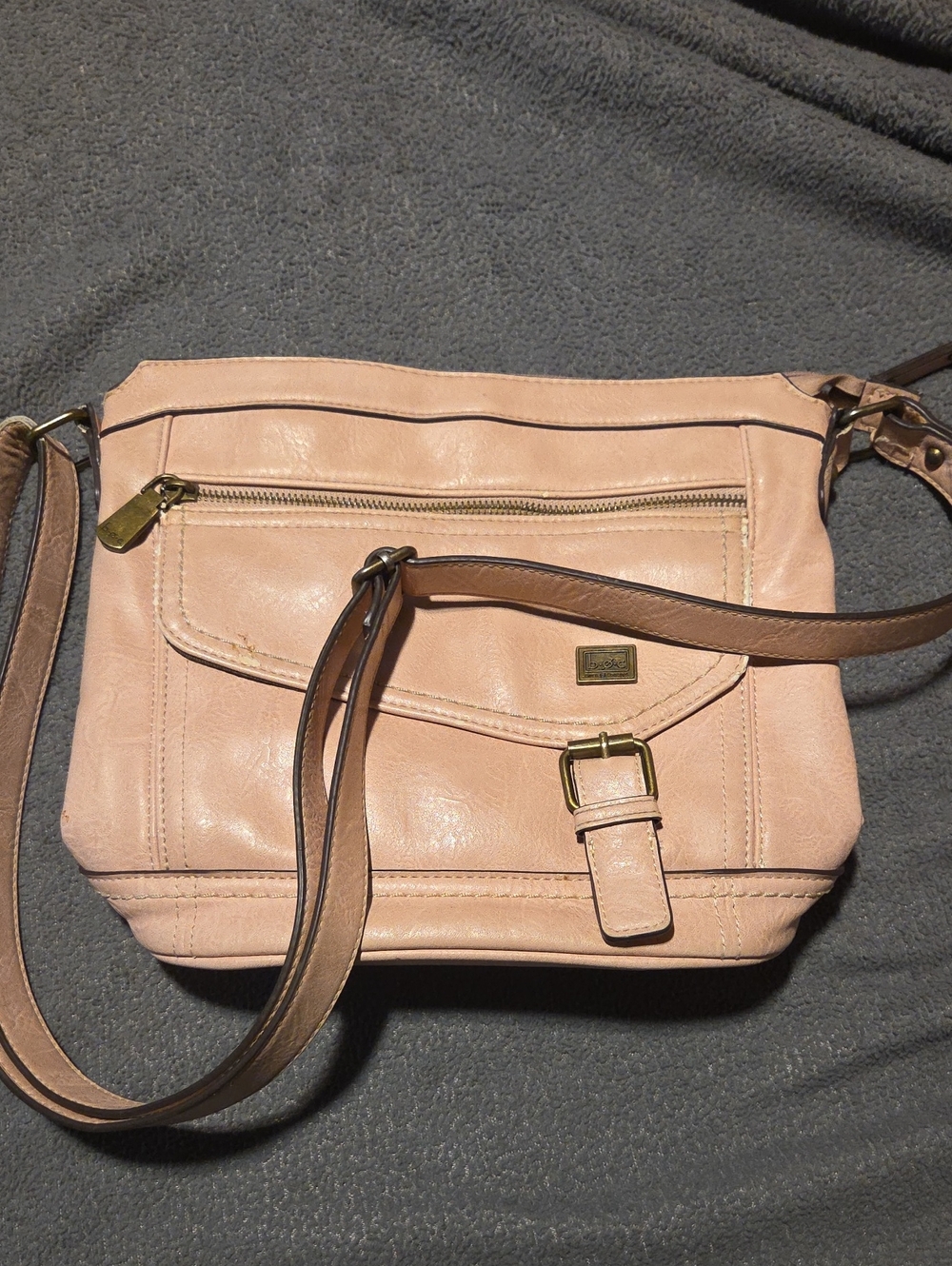 B.O.C Soft Pink Crossbody Shoulder Bag by Unknown Brand